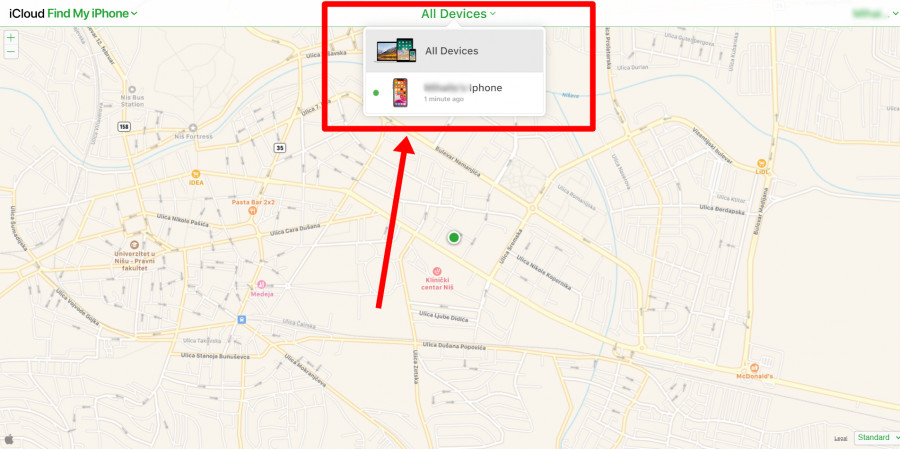 use Find My iPhone feature